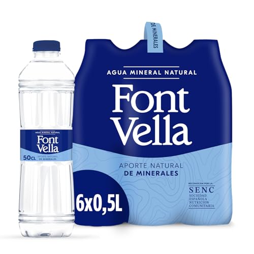 Font Vella Agua Mineral Natural, 6 x 50cl