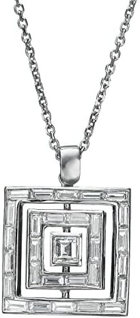 1.17 TCW Natural Diamond Pendant Necklace for Women 18K White Gold Anniversary Jewelry (H-I, VS)