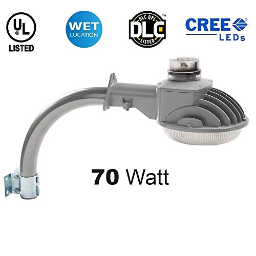 LED Dusk to Dawn Light - Brightest on Amazon - 70 Watt - 10,000 Lumens! - Perfect for use as an LED Yard Light, LED Barn Light or LED Security Light