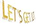 Let's Get Lit Gold Glitter Letters Banner, Funny Birthday, Bachelorette Wedding, Engagement Party Decorations