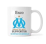 impression direct Tasse football céramique cadeau personnalisé supporter de marseille om