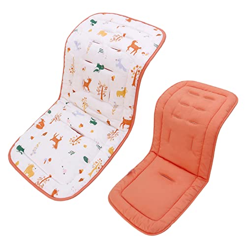 SONARIN Thick Cotton Baby Stroller Seat Liner,Soft Pushchair Seat Liner Baby Stroller Cushion Seat Insert Pad Universal for Pushchair Pram Stroller Buggy Car Seat High Chair(Forest)