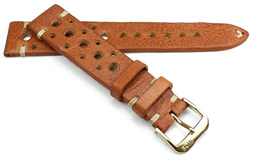 Bracelet montre cuir de vachette RIOS1931 resistant 18mm pour remplacer un bracelet use style rallye