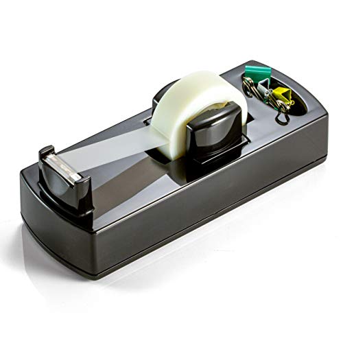 Officemate 2200 Series Executive Tape Dispenser for Desk, Black (22702)