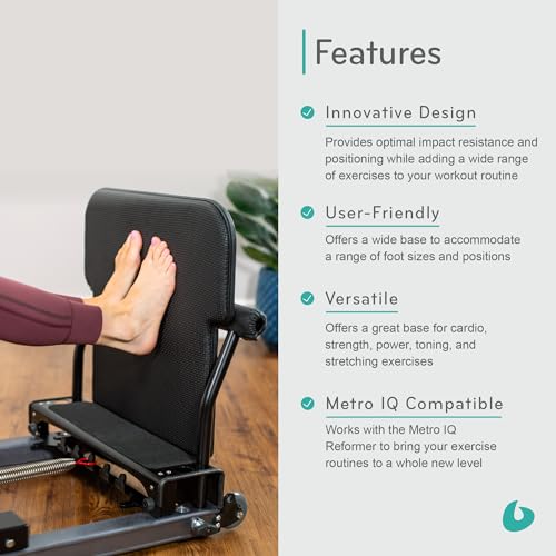 Balanced Body Metro IQ Padded Jumpboard, Pilates Reformer Accessory, Home and Studio Pilates Equipment, Workout Equipment for Pilates Reformer, Home Gym or Studio Exercise Equipment