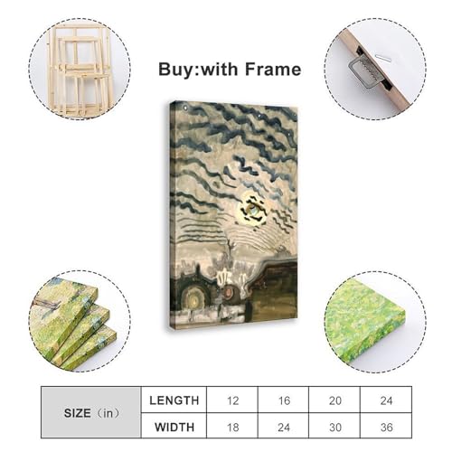 Impression sur toile Ciel nocturne Burchfield cadre premium - 2