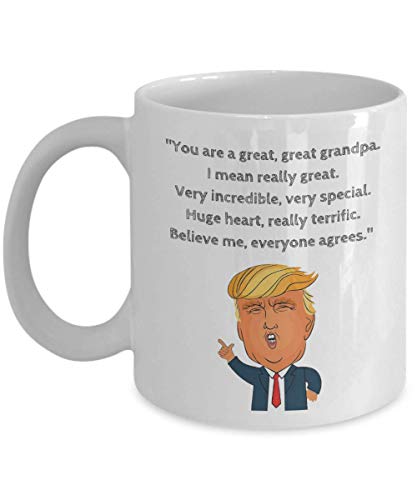 Make Your Mark Design President Donald Trump Novelty Prank Gag Coffee and Tea Mug - Grandpa (11oz)