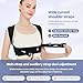 Yaseko Back Brace Posture Corrector for Women and Men,Adjustable Shoulder Straightener Black(Small/Medium)