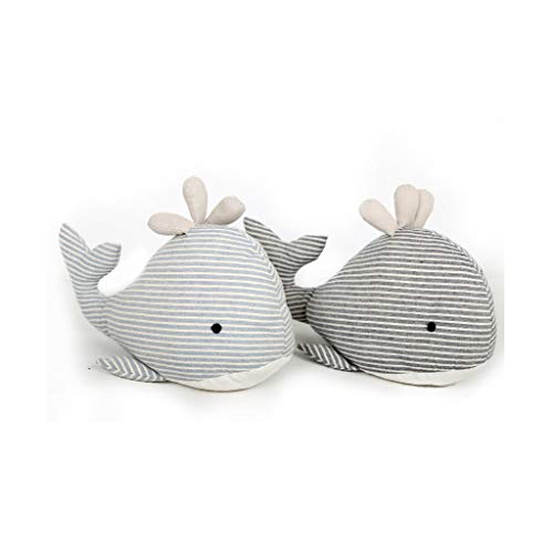 Tope para puerta con diseño de ballena de tela