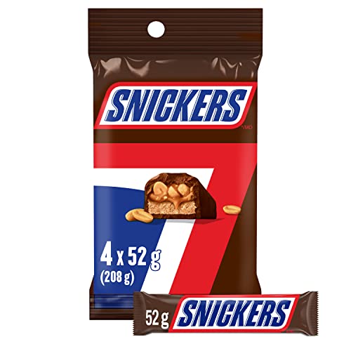 Snickers Chocolate 4 Pack 208g/7.33oz (Imported from Canada)