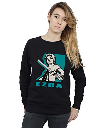 Absolute Cult Star Wars Women's Rebels Ezra Sweatshirt Black XX-Large