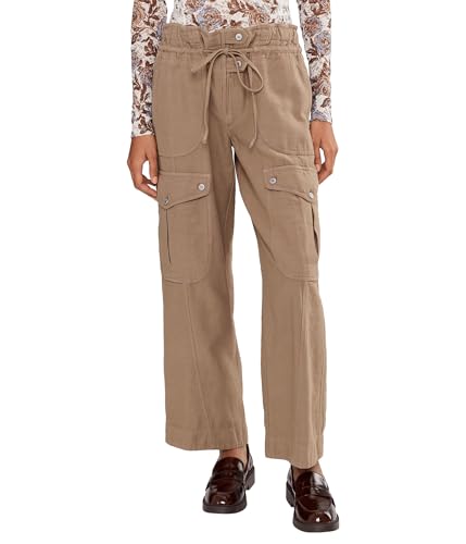Free People Womens Park Ave Pants Dusted Cocoa Size: Medium