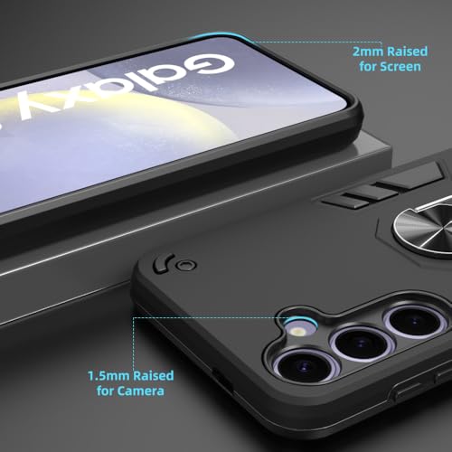 Image of NDCOM for S24 Plus Back Cover | Premium Samsung S24 Plus Back Cover | S24 Plus Case with Precision Cutouts | Ring Holder Case