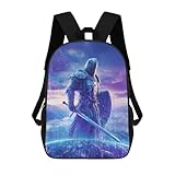 sinyumoney Knightly Armor Fantasy Poster Mochilas De 17 Pulgadas Para Niños, Mochilas Escolares Impresas En 3D Para Estudiantes De Primaria Y Secundaria, Para Niños Y Niñas.