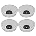 QANYEGN Desk Grommet, Zinc Alloy Desk Cord Cable Hole Cover Grommet, Desk Hole Cover, Flexible Cable Grommet(53 Brushed Alloy)
