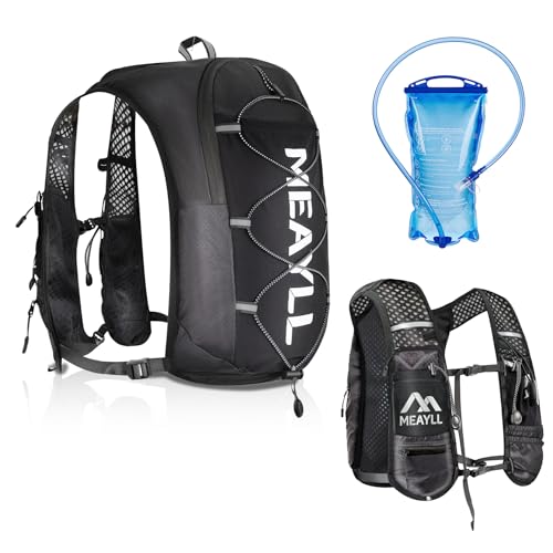 Gilet d'hydratation avec poche d'eau 1L sac à dos course 5L réglable