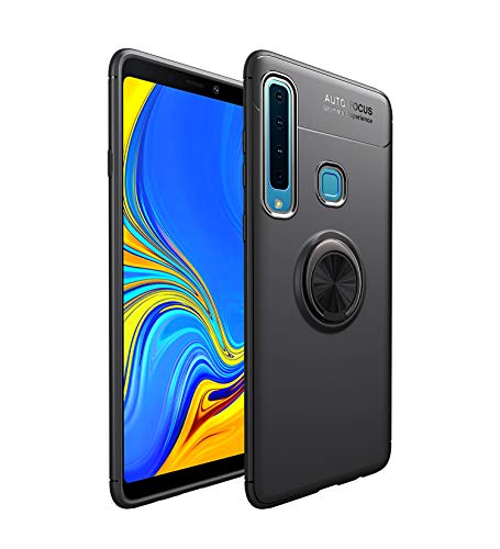 Samsung Galaxy A9 2018�P�[�X TUP�\�t�g�V�F�� �P�[�X�����O�t�� �Ռ� ���� �h�~ �w��h�~ �h������~�� ���^ �X�^���h�@�\ �ԍڃz���_�[ 360��] 3D Touch�Ή� ������� �y�� ���� �g�уJ�o�[ (�u���b�N)