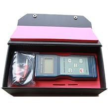 Digital Automotive Paint Coating Thickness Meter Gauge with F/NF Probes 0 to 40 Mil / 0 to 1000m by Magnetic Induction Eddy Current
