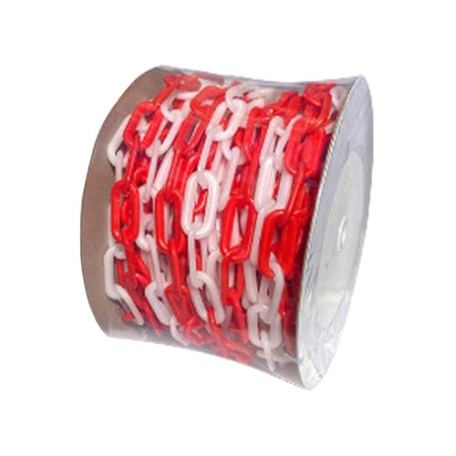 Cuerda de barrera resistente de 25 m, color amarillo y negro, cadena de valla temporal para protección de entradas y control de multitudes, ideal para eventos y uso al aire libre