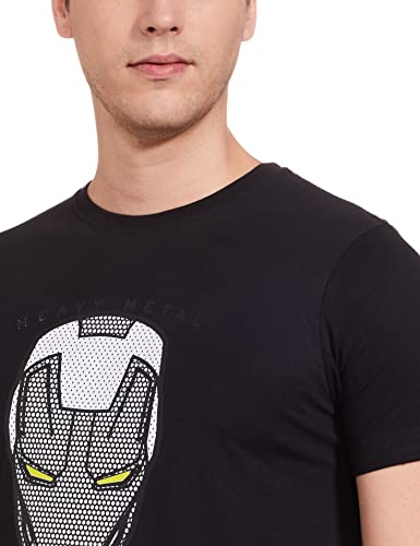 Image of Marvel Avengers by Wear Your Mind Men's Graphic Regular Fit Round Neck Short Sleeves Knitted T-Shirt