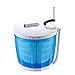 Ruijing Lavadora Manual, Mini Lavadora de sobremesa portátil/Secadora de Centrifugado, 2 Funciones, sin Electricidad, para Dormitorio de Estudiantes Viajes al Aire Libre