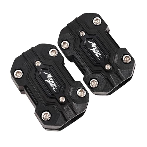 actuion Motorrad Motorschutz Für Honda Africa Twin CRF 1100 L CRF1000L CRF1100L XRV 750 Motorrad Zubehör CNC Motor Schutz Stoßstange Schutz Trim Blöcke(Black Africa Twin)