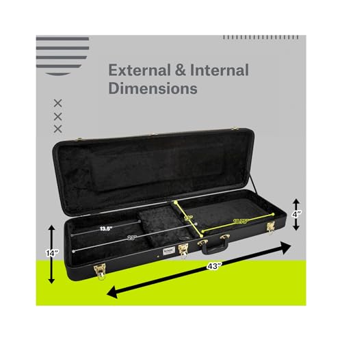 Knox Gear Electric Guitar Hard Shell Protective Carrying Case