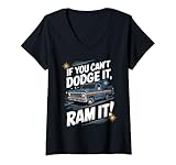 Photo Gallery donna se non puoi schivarlo ram it pick up truck maglietta con collo a v Photo Gallery donna se non puoi schivarlo ram it pick up truck maglietta con collo a v