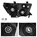 AKKON - For Toyota Tundra OE Replacement Black Headlights Driver/Passenger Head Lamps
