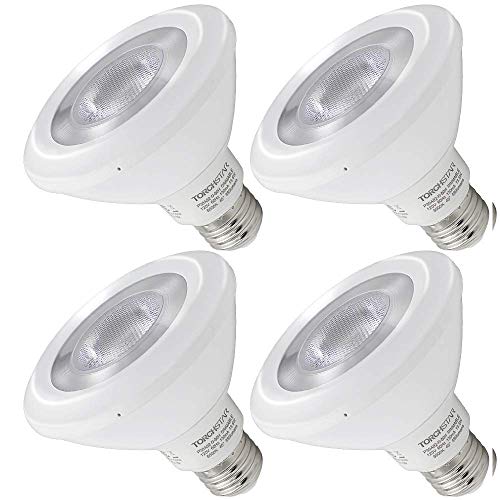 TORCHSTAR #Wet Location# Dimmable PAR30 LED Light Bulb, High CRI90+, 10W (75W Equivalent), 5000K Daylight, 850Lm, E26 Medium Base, 3 Years Warranty, Pack of 4