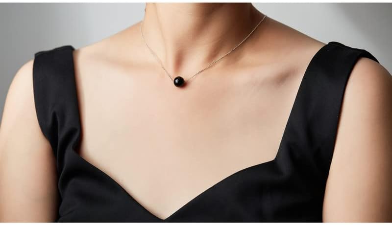 Real Crystal Pendant Necklace Jewelry 925 Sterling Silver Chain Necklace for Women Dainty Birthstone Jewelry Necklace for Women Healing Chakra Crystal Stone Necklace bead - Image 5