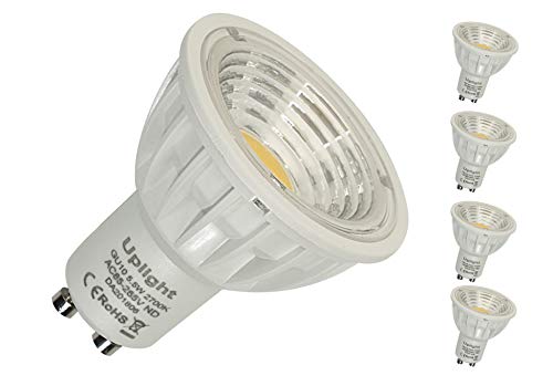 Preisvergleich Produktbild GU10 LED Lampen,Ersetzt 50W-60W Halogen Gelb,Warmweiß 2700K,GU10 Nicht Dimmbar,High CRI 90Ra,90°Abstrahlwinkel,5er pack.