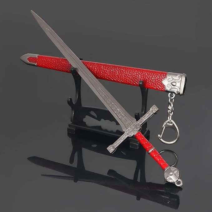 Espada de metal Elden Ring para decorar tu setup gamer con soporte 3