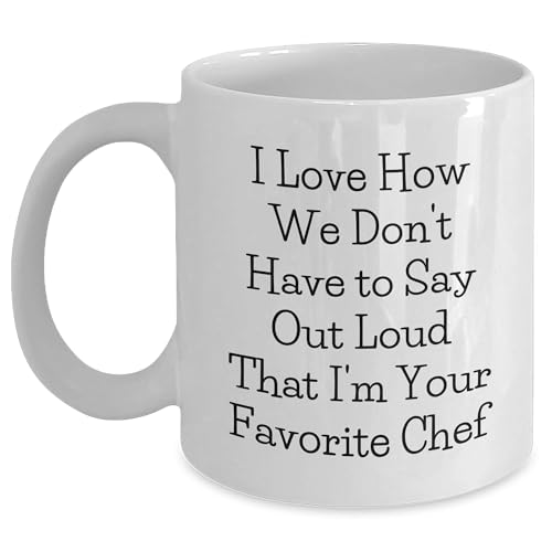 Funny Chef Quote White Coffee Mug Gifts for Birthday Lovers from Chef to Favorite Food Lovers - Unique Kitchenware for Chef Enthusiasts and Foodie Friends - Chef Gifts for Birthday Celebration