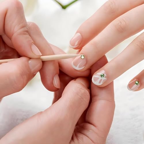 Image of Orange Wood Nail Sticks Double Sided Multi Functional Cuticle Pusher Remover Manicure Pedicure Tool for Manicure Pedicure 50 pcs