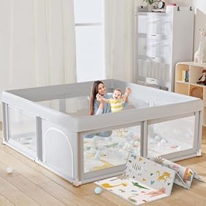 Hiaksedt Baby Playpen 50×50 In...
