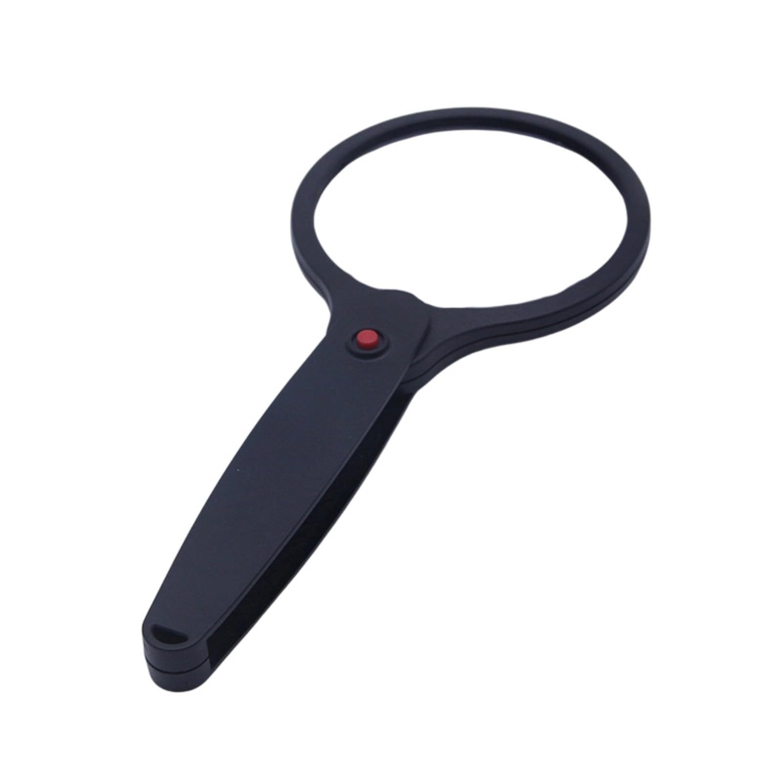 Foldable Handheld 3X Magnifier Glass Lens for Newspaper Book Reading Lens Black White Handheld Reading