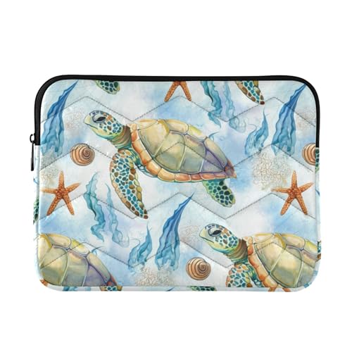 Funda protectora de acuarela de tortuga marina...