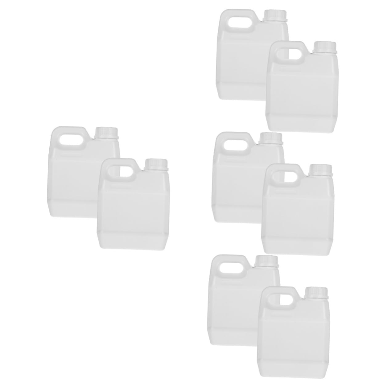 4 Sätze Versiegeltes Lagerfass Deckel Chemikalienbehälter Flüssig Krüge Ölbehälter Wandern Container Wasserfass Für Wohnwagen Reiseölflasche Weiß Kristallkleber 2 Stück * 4