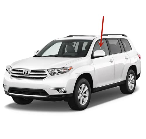 Driver Left Side Front Door Window Door Glass Compatible with Toyota Highlander 2008-2013 Models