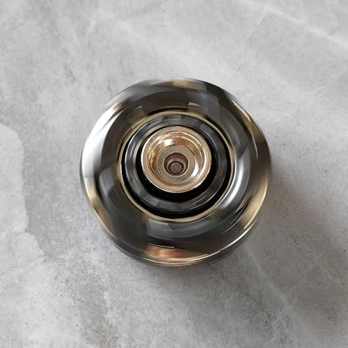 Image of T-Conceal EDC Fidget Sliders Open Armor Spinning TopFidget Toys Stress Relief for Adults Magnetic Metal (Gray Gold)