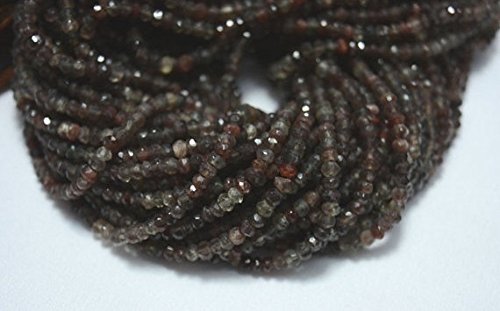 5 Strands spectrolite Beads, spectrolite gem Stone, 3.5 mm Beads, Faceted rondelle, Gemstone for Jewelry, 13.5 inch