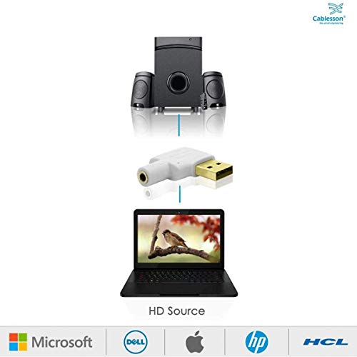 Cablesson USB al convertitore Audio (Bianco)