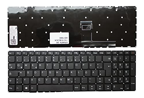 Clavier Lenovo NSK-BV2SN allemand noir pour réparer un PC portable