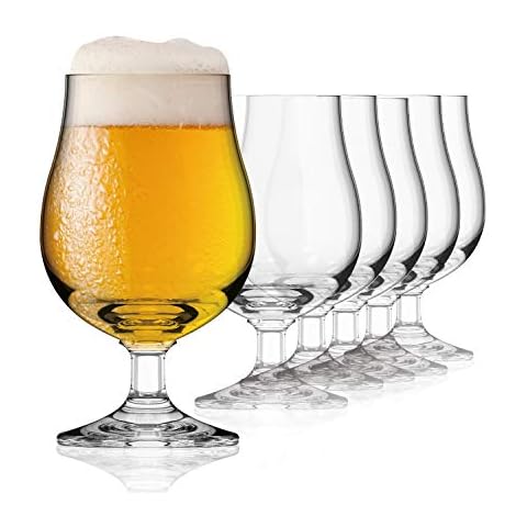 Sahm Bristol Pokal Biergläser 0,3 Liter (6 STK) - Biertulpe - Biergläser Set - Spülmaschinengeeignet - Ideale Pilsgläser & Craft Beer Gläser Cover