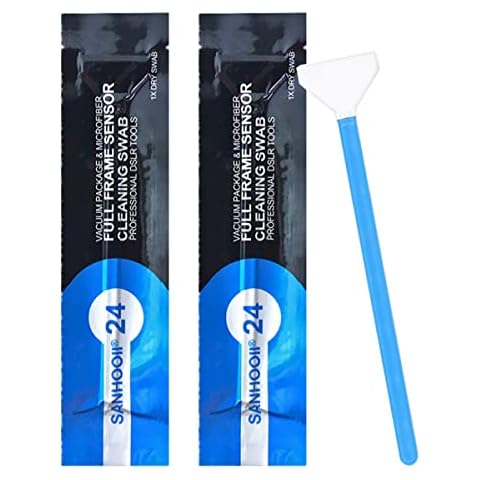 SANHOOII 20 PACK DSLR or SLR Digital Camera Cleaning kit, Full Frame Sensor Cleaning Swab (not include cleaning liquid) Cover