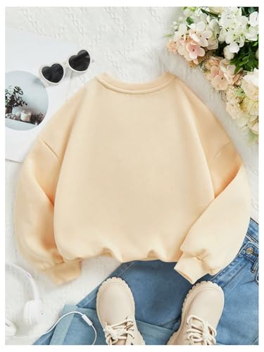 SOLY HUX Girl's Sweatshirt Letter Cartoon Graphic Crew Neck Long Sleeve Pullover Tops2