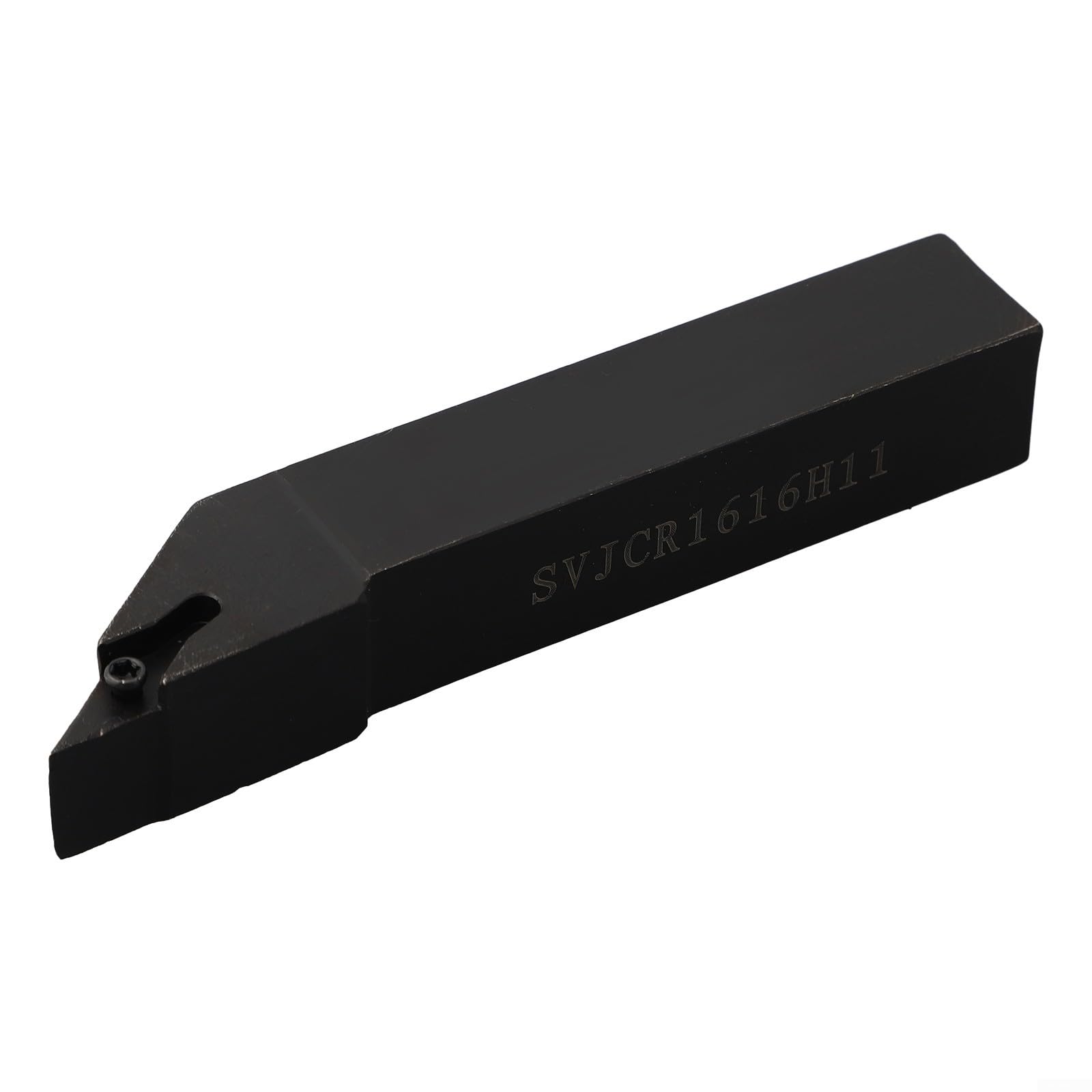 VCGT110304-AK H01 Insert en carbure avec SVJCR1616H11 Porte-outil de tour droit de 16 mm pour tournage CNC, angle de coupe de 93°, tige en acier au carbone pour semi-finition et finition
