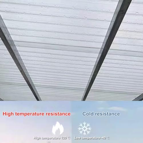 Corrugated Bitumen Roof Sheet,Roofing Sheets,Building Roofing Material,Greenhouse Sheets,Easy to Cut Rain Awnin,Clear Daylighting Panels,Garage Roofing Covers,1.5mm Thick (0.9x1.7m/35x67in,15 Pcs)