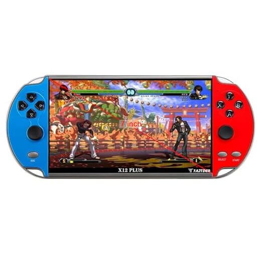 songlan-X12 Plus 7-inch HD Screen Handheld Portable MP5, 10000+ Free Games，Dual Joystick Nostalgic Arcade Video Game Machine 16GB ROM, Support GBC/GBA/NES/MD/SMC/SFC Games Children's Gifts